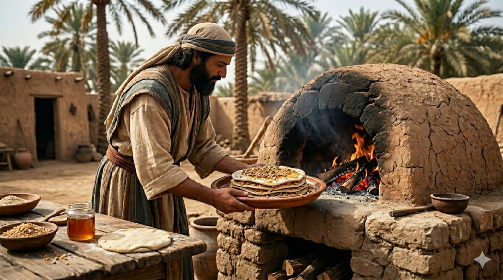 Ancient Assyrian baking bakalva